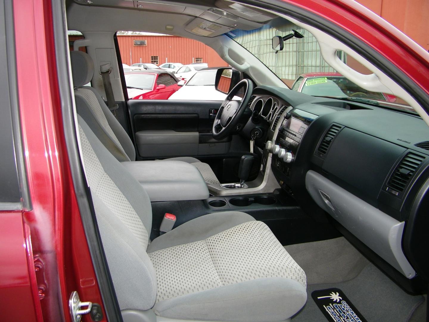 2010 Maroon /Gray Toyota Tundra SR5 Double Cab 4.6L 2WD (5TFRM5F14AX) with an 4.6L V8 DOHC 32V engine, 5-Speed Automatic Overdrive transmission, located at 4000 Bee Ridge Road, Sarasota, FL, 34233, (941) 926-0300, 27.298664, -82.489151 - Photo#13